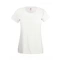 Футболка женская Fruit of the Loom Lady-Fit Valueweight T 165, белая