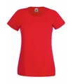 Футболка женская Fruit of the Loom Lady-Fit Valueweight T 165, красная