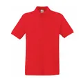 Поло мужское Fruit of the Loom Premium Polo 180, красное