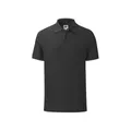 Поло мужское Fruit of the Loom Iconic Polo 180, черное