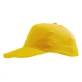 Бейсболка Sol's Sunny 5 клиньев, желтая