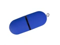 Флешка USB 3.0 на 8 Гб soft-touch Пилюля, синяя