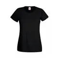 Футболка женская Fruit of the Loom Lady-Fit Valueweight T 165, черная