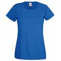 Футболка женская Fruit of the Loom Lady-Fit Valueweight T 165, синяя