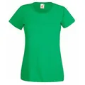 Футболка женская Fruit of the Loom Lady-Fit Valueweight T 165, зеленая