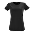 Футболка женская Sol's Regent Fit Women, черная