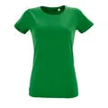 Футболка женская Sol's Regent Fit Women, ярко-зеленая