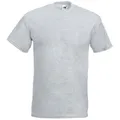 Футболка мужская Fruit of the Loom Super Premium T 190, серый меланж