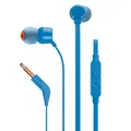 Наушники проводные внутриканальные JBL T110, синие