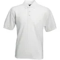 Поло мужское Fruit of the Loom Pocket Polo 180, белое
