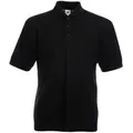 Поло мужское Fruit of the Loom Pocket Polo 180, черное