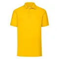 Поло мужское Fruit of the Loom Pocket Polo 180, желтое