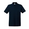 Поло мужское Fruit of the loom Premium Polo 180, темно-синее
