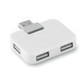 Разветвитель USB на 4 порта прямоугольный, белый