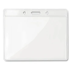 Бейдж 10х8 см, прозрачный фото