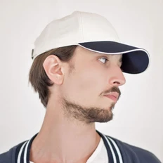 Бейсболка Atlantis Start Five Sandwich, 5 клиньев, на липучке, белая фото