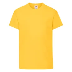 Футболка детская Fruit of the Loom Kids Original T 145, желтая фото