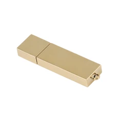 Флешка металлическая на 8 Гб «Брусок», золотая фото