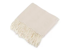 Плед из натурального хлопка Hild, бежевый фото