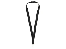 Ремешок на шею с карабином, черный фото