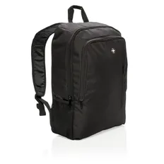 Рюкзак для ноутбука 17'' Swiss Peak Business, сетчатый карман для бутылки, черный фото