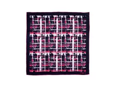 Платок шелковый Ungaro Ungaro Tweed, синий/ розовый фото