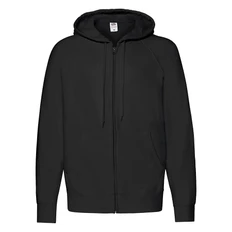 Толстовка без начеса Fruit of the loom Lightweight Hooded Sweat, черная фото
