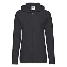 Толстовка Fruit of the Loom Ladies Lightweight Hooded Sweat, черный фото