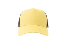Бейсболка Atlantis Rapper Cotton-S, 5 клиньев, пластиковая застежка, желтая / черная  фото