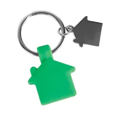 Брелок в виде домика с петелькой HOME металл-силикон, зеленый фото