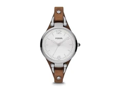 Часы наручные Fossil, женские, d32, серебряный/коричневый фото