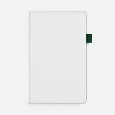 Ежедневник недатированный Контекст White Shall,  белый / зеленый фото