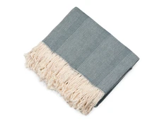 Плед из натурального хлопка Hild, синий фото