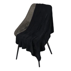 Плед вязаный Portobello Cella, темно-синий фото