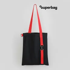 Шоппер Superbag Black с ремувкой 4sb, черный / красный фото
