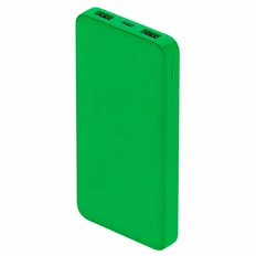Внешний аккумулятор Polus 10000 mAh, soft touch, зеленый фото