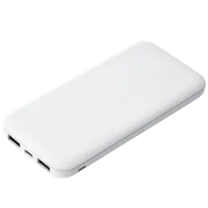Внешний аккумулятор с подсветкой Luce, 10000 mAh, белый фото