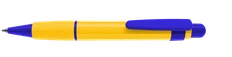 Ручка шариковая пластиковая Senator Big Pen, синяя / желтая фото