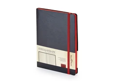 Ежедневник недатированный Bruno Visconti Megapolis Soft А5, черный/ красный фото