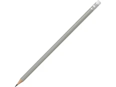 Карандаш заточенный с ластиком «Графит», серый фото