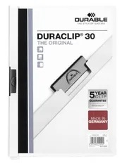 Папка с клипом DURACLIP ORIGINAL 30, белая фото