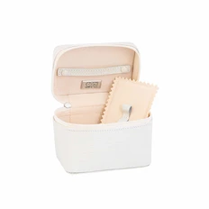 Шкатулка для драгоценностей, белый/ коричневый фото