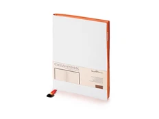 Ежедневник недатированный Bruno Visconti Mercury А5, белый/ оранжевый фото