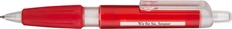 Ручка шариковая пластиковая Senator Big Pen Message XL Light, прозрачная / красная фото