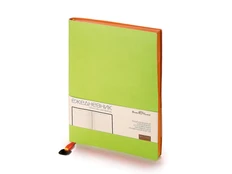 Ежедневник недатированный Bruno Visconti Mercury А5, салатовый/ оранжевый фото