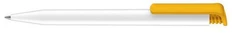 Ручка шариковая пластиковая Senator Super Hit Basiс Polished, белая / желтая фото