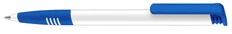 Ручка шариковая пластиковая Senator Super Hit Basiс Polished Soft grip, белая / ярко-синяя фото