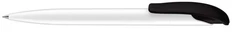 Ручка шариковая пластиковая Senator Challenger Basiс Polished, белая / черная фото