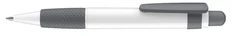 Ручка шариковая пластиковая Senator Big Pen polished basic, белая / серая фото