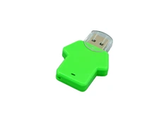 USB-флешка на 64 Гб в виде футболки, зеленый фото